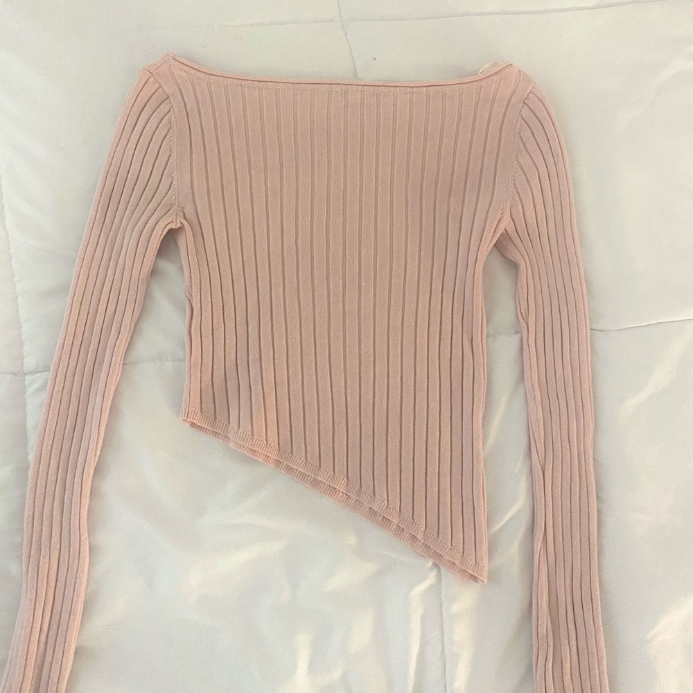 Garage Ribbed Asymmetrical Top - Picture 4 of 4
